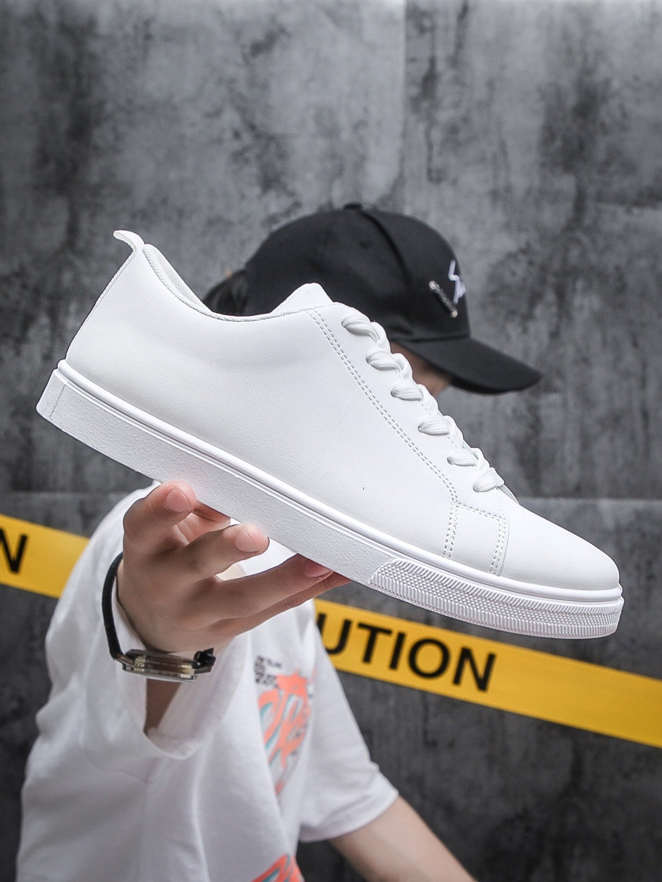 Men Lace-Up Front Skate Shoes  Men Business Shoes