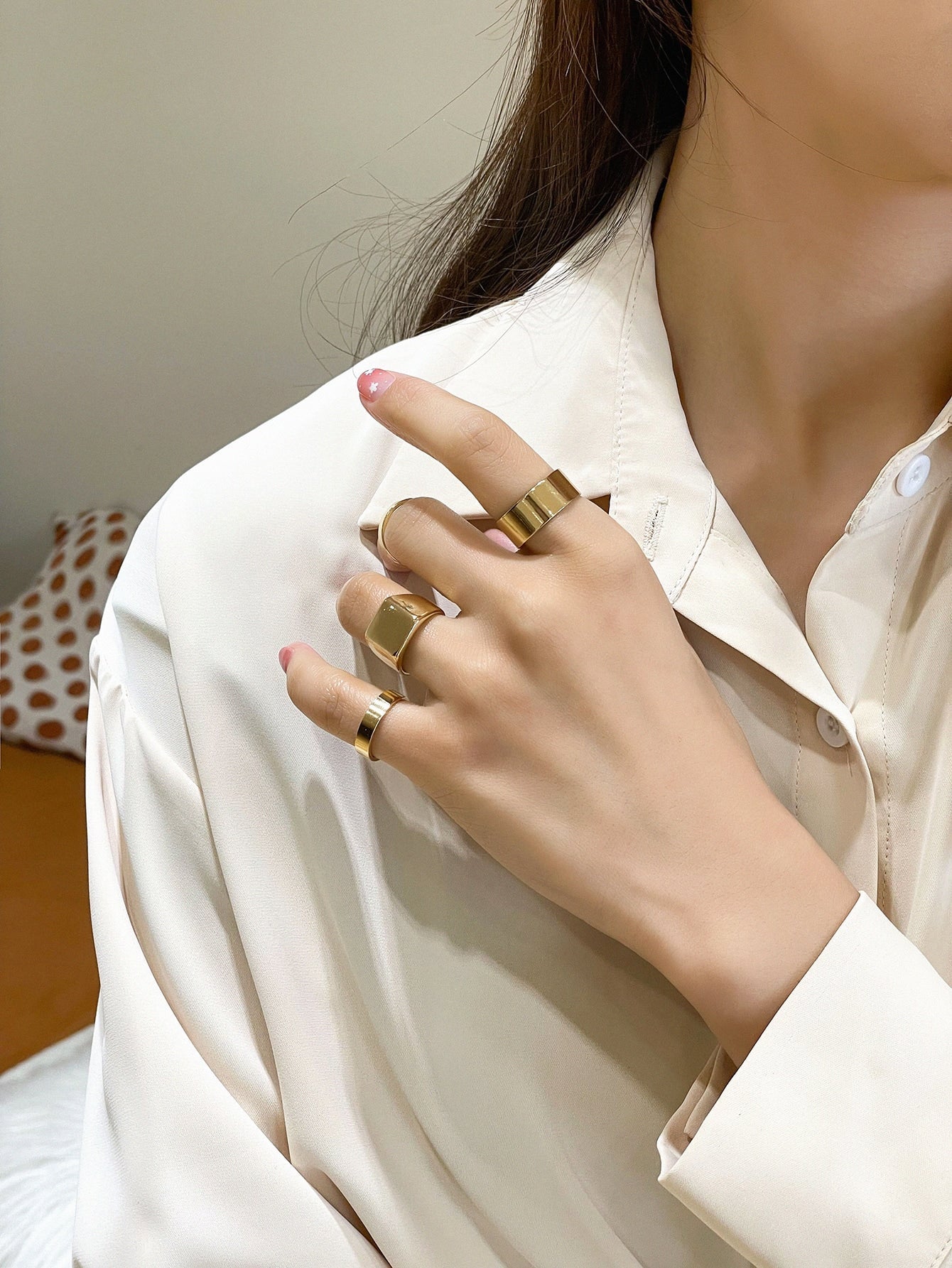 DAZY 4pcs Minimalist Ring