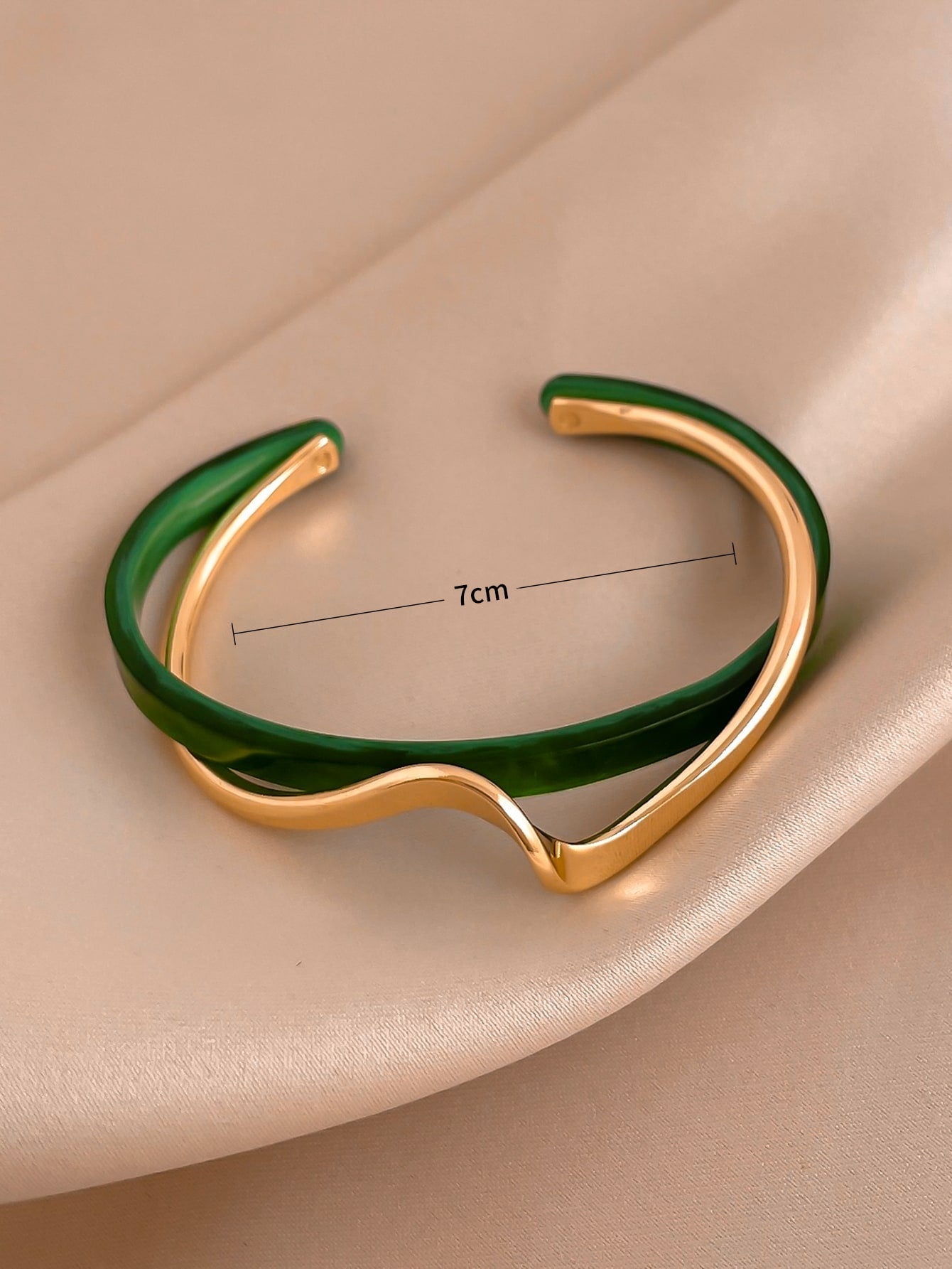 Structured Layered Cuff Bangle