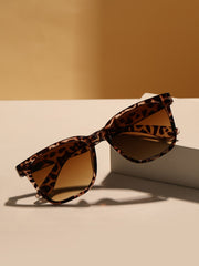 1pair Leopard Frame Fashion Glasses For Outdoor