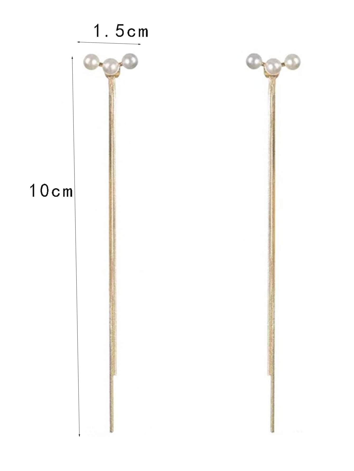 Faux Pearl Decor Earring Jackets