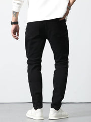 Manfinity Homme Men Cotton Slant Pocket Skinny Jeans