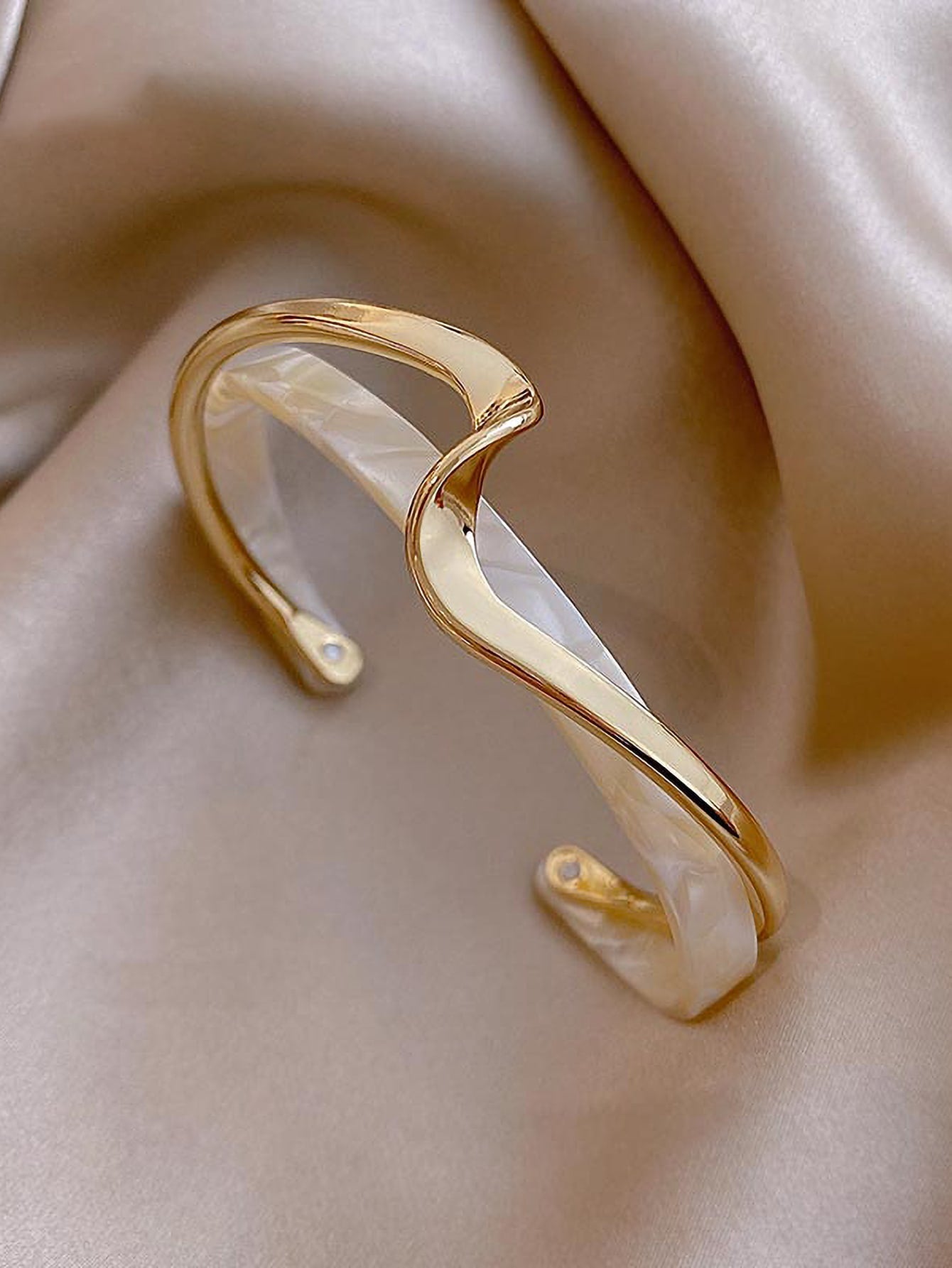 Structured Layered Cuff Bangle