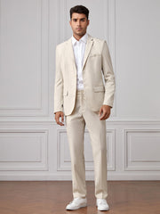 Manfinity Mode Men Single Breasted Blazer & Pants Suit Set