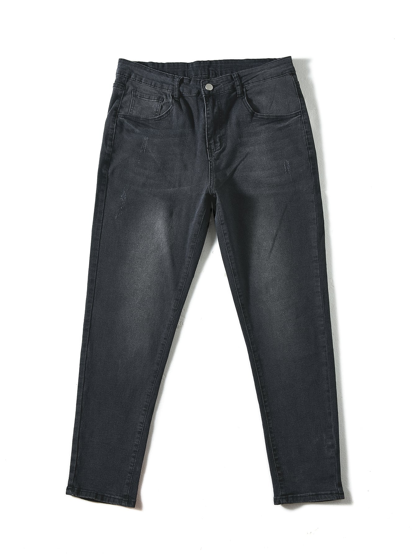 Manfinity Homme Men Cotton Slant Pocket Jeans