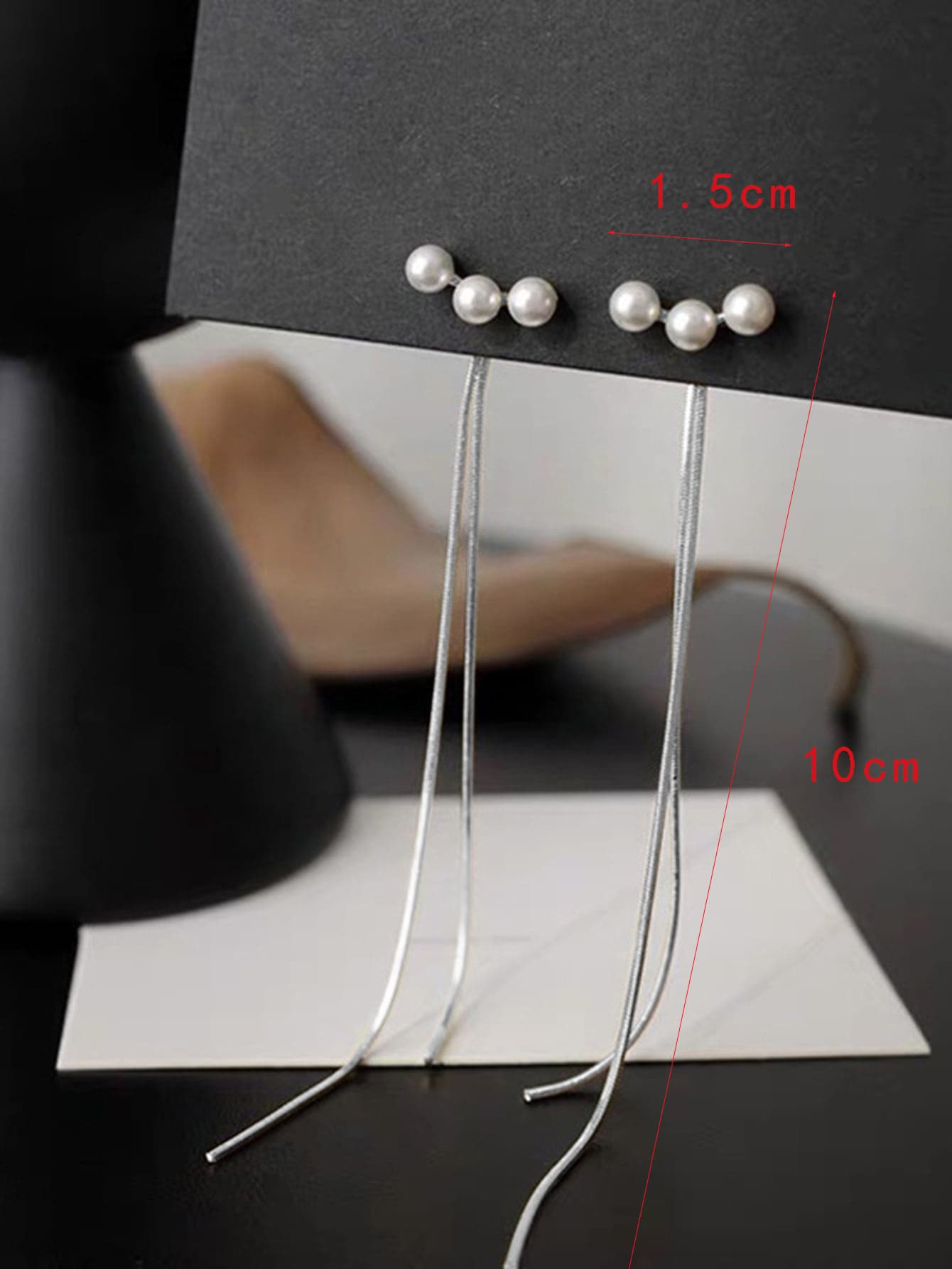 Faux Pearl Decor Earring Jackets