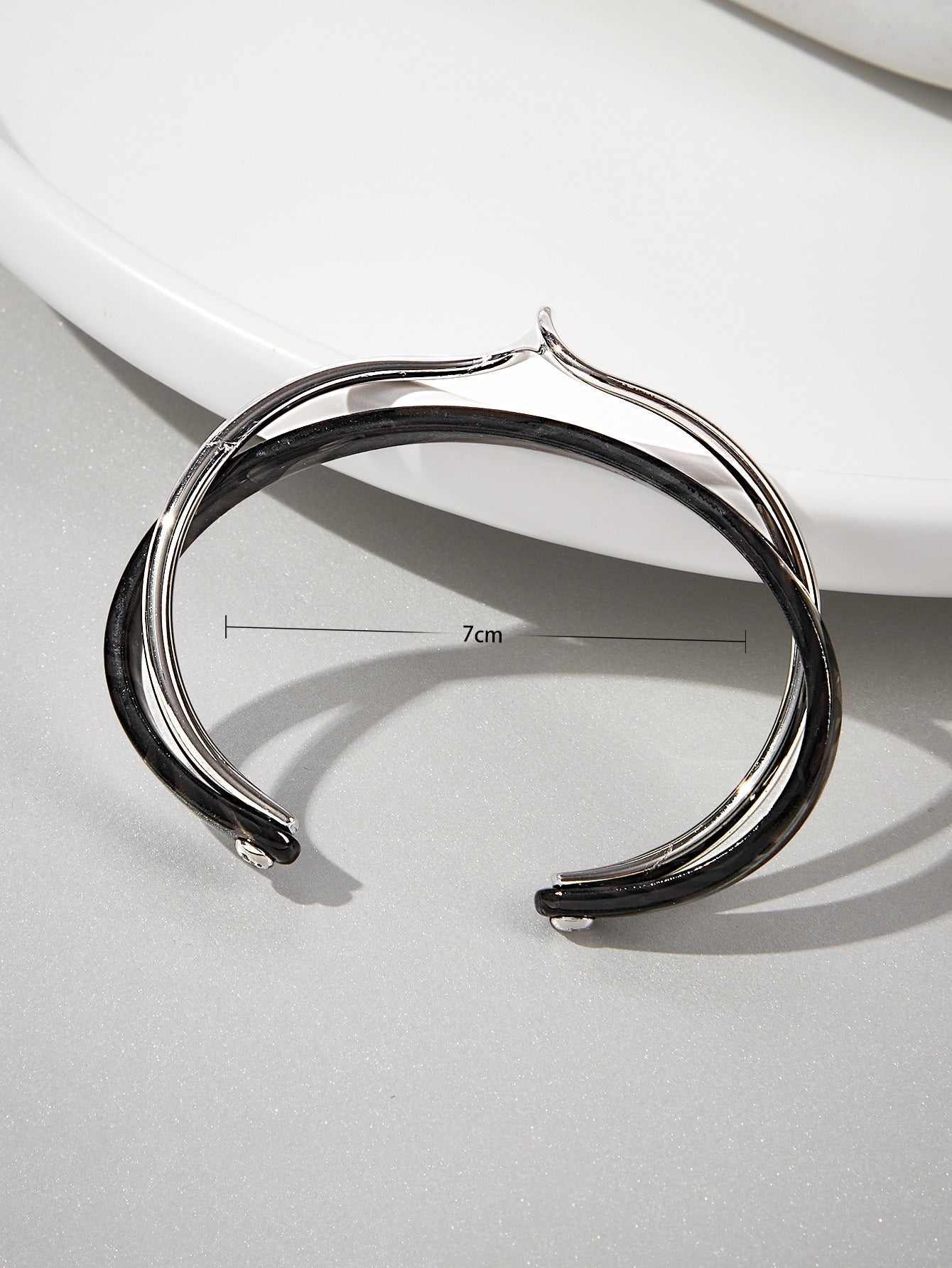 Structured Layered Cuff Bangle