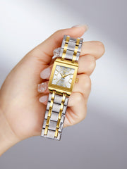 1pc Minimalist Square Pointer Quartz Watch