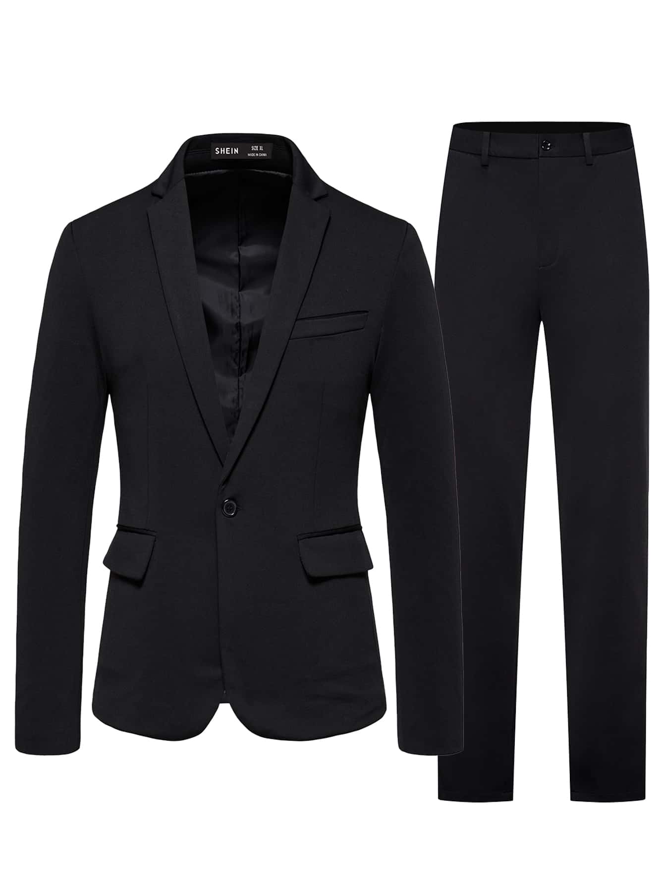 Manfinity Mode Men Single Button Blazer & Pants