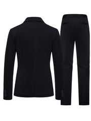 Manfinity Mode Men Single Button Blazer & Suit Pants Set