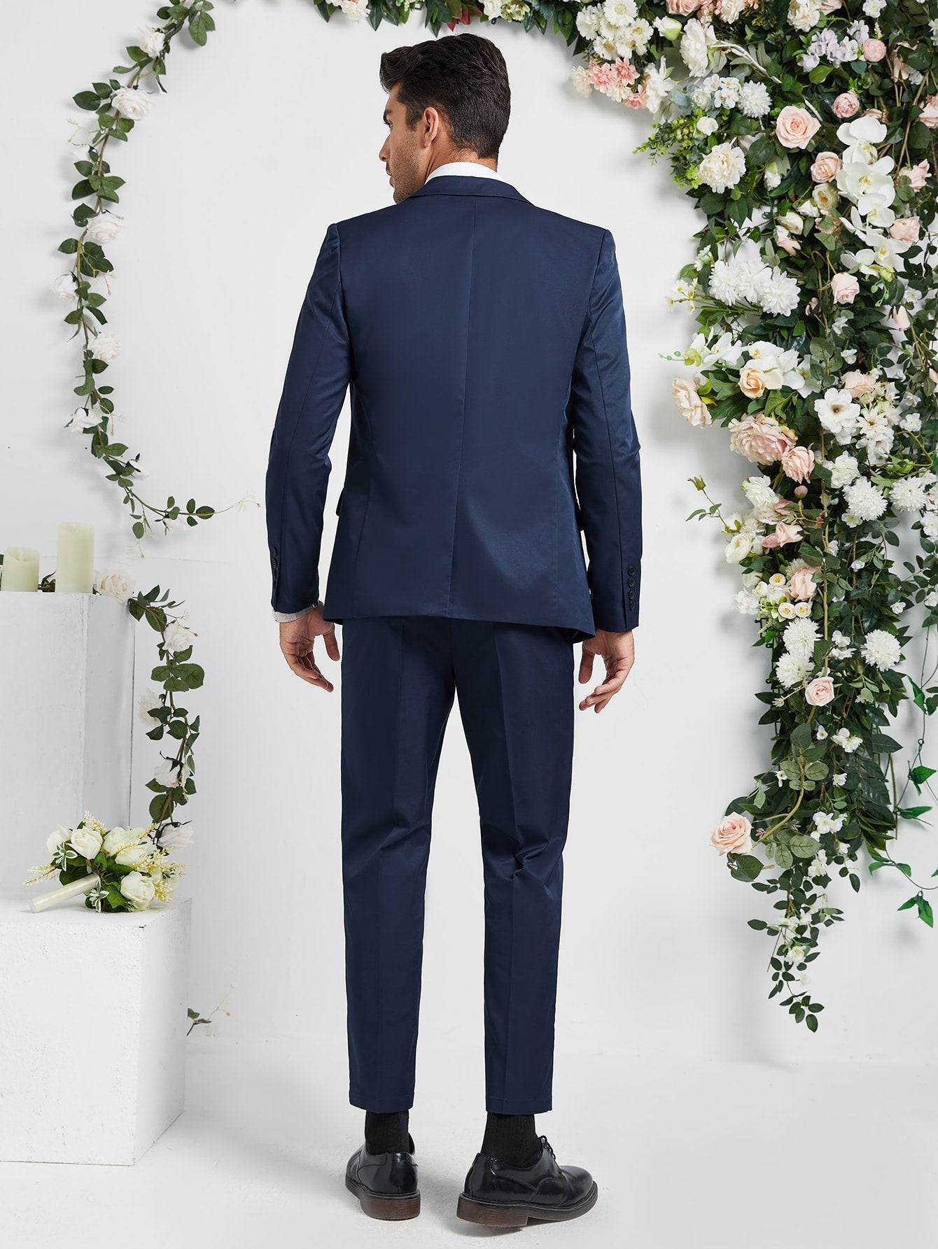 Manfinity Mode Men Single Breasted Blazer & Pants Suit