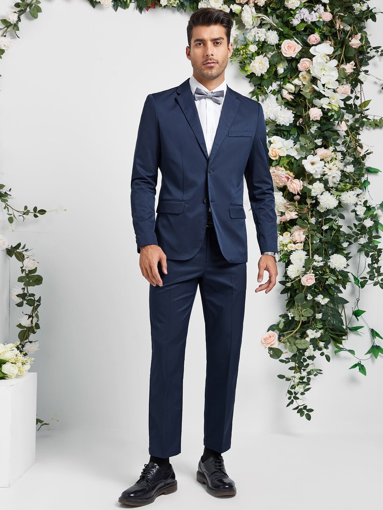 Manfinity Mode Men Single Breasted Blazer & Pants Suit