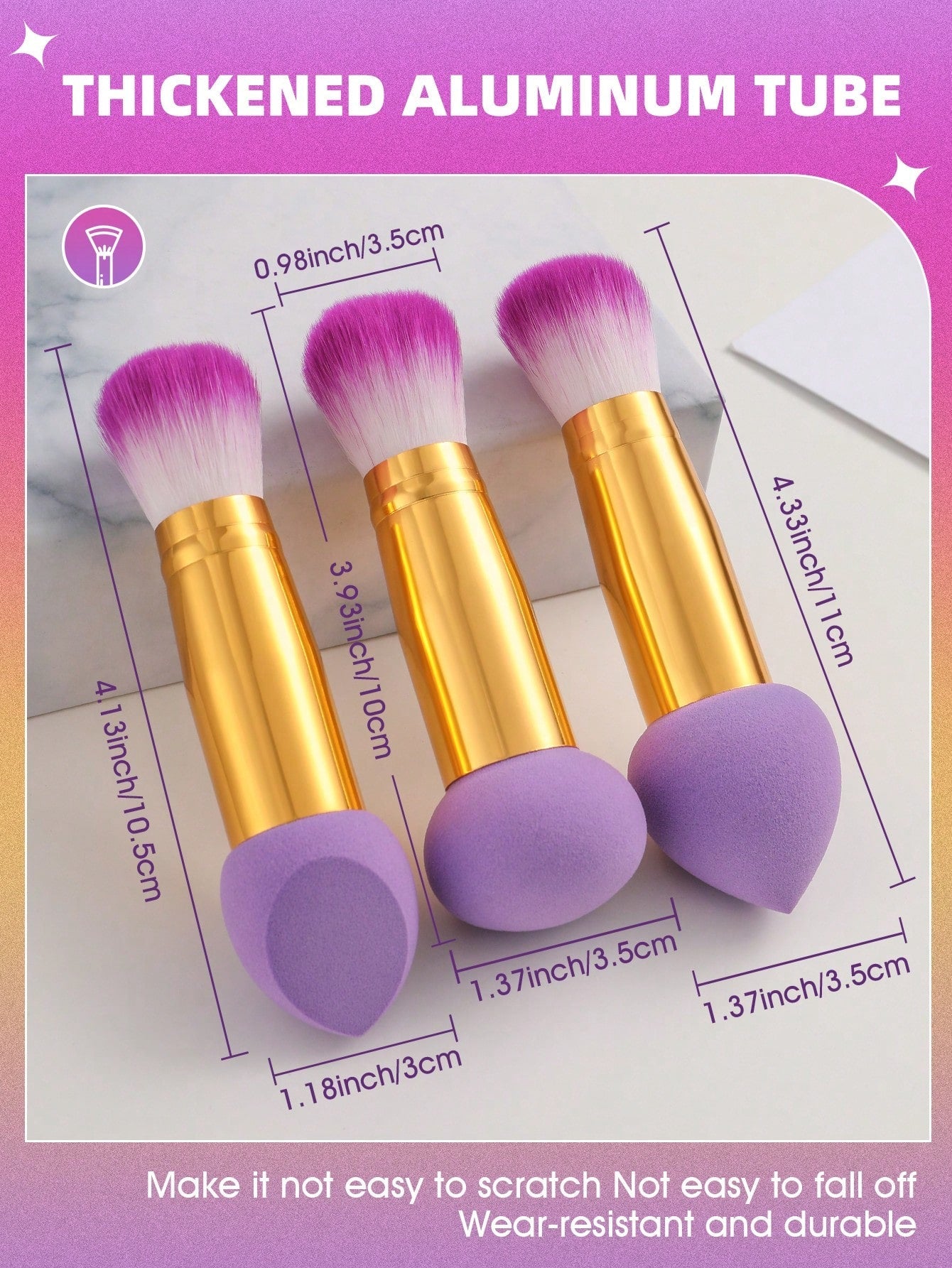 3pcs multi-function makeup tool Makeup brush sponge