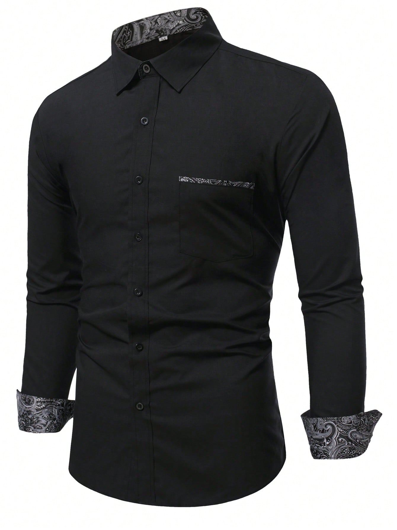 Manfinity Homme Men Paisley Print Button Through Shirt