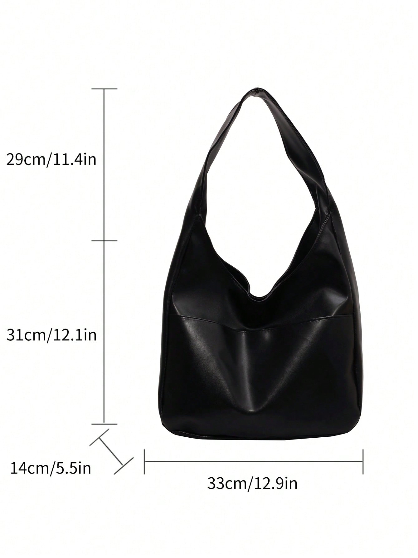 Minimalist Hobo Bag Medium Pu For Teen Girls Women College Students,Rookies & White-collar Workers Perfect for Office,Work ,Business,Commute Best Work Bag for Women