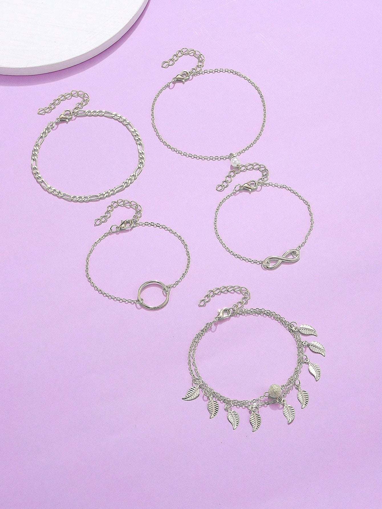 5pcs Star Charm Anklet