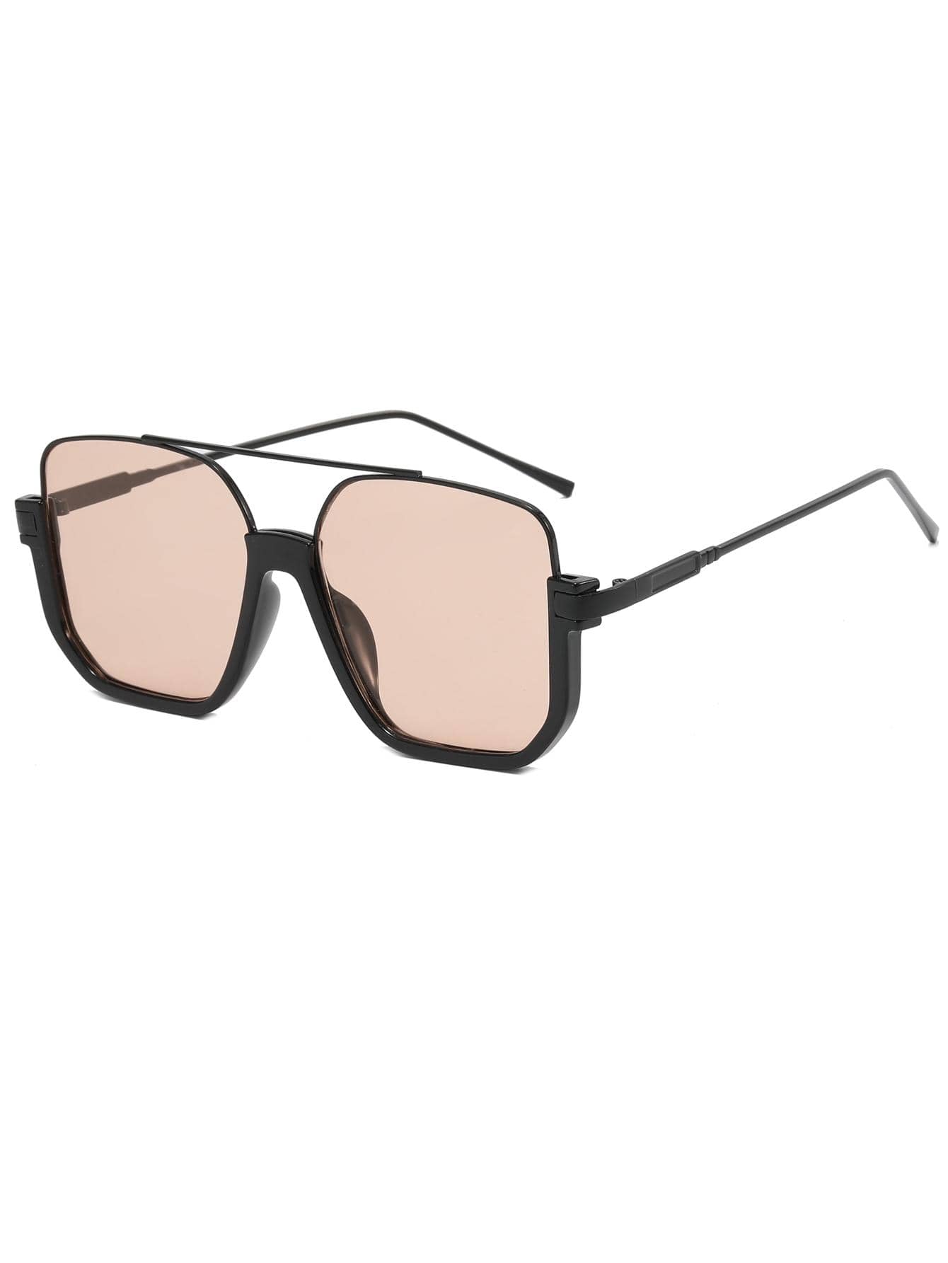 1pair Women Flat Top Sunglasses