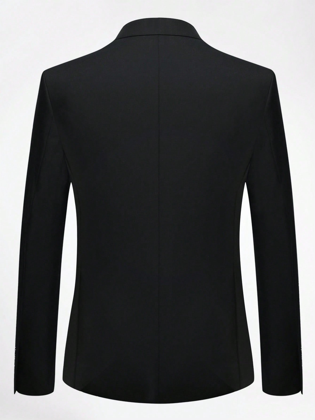 CLOUDSTYLE Men Single Button Blazer & Suit Pants