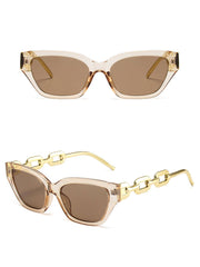 1pair Women Geometric Frame Casual Fashion Glasses For Daily Life