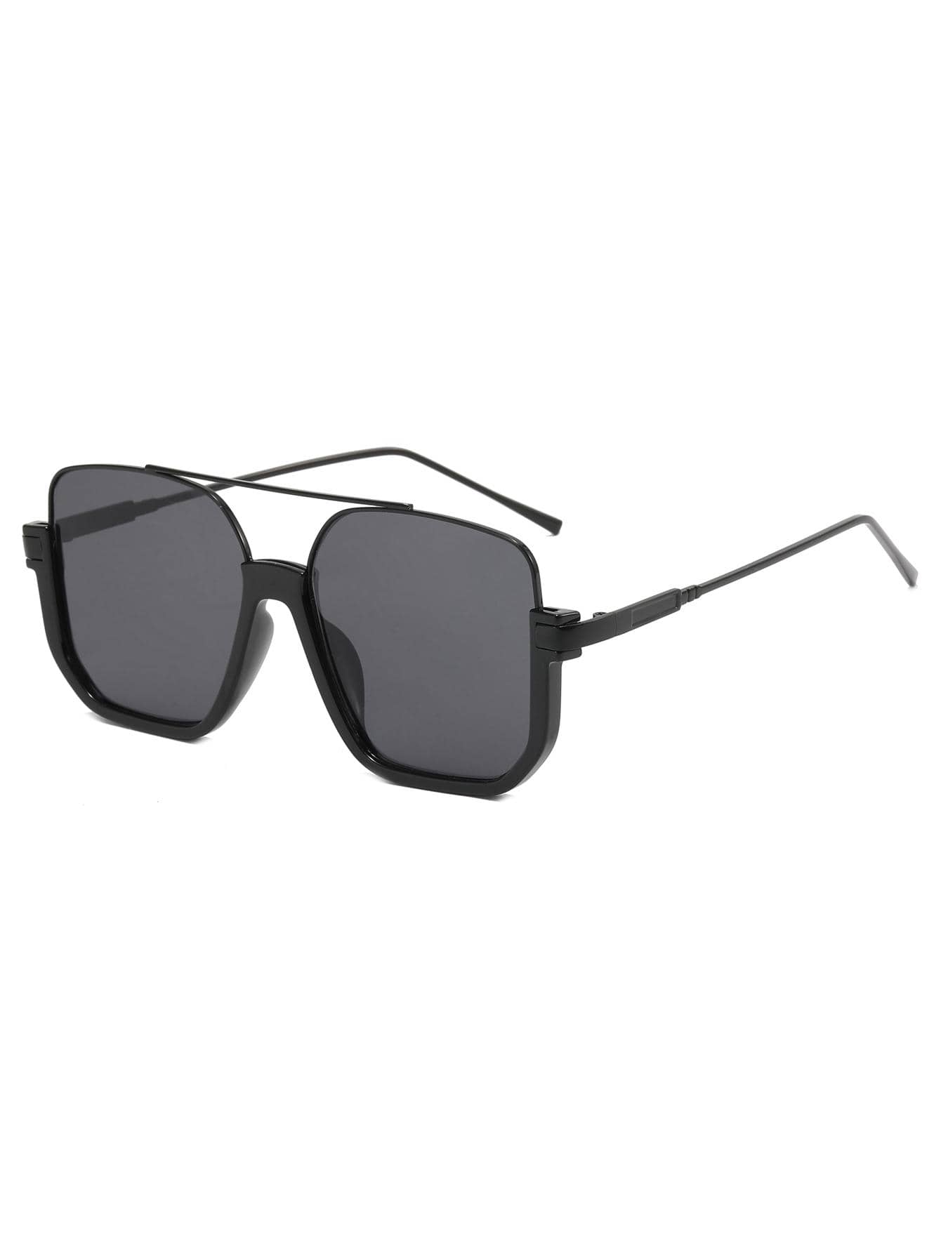 1pair Women Flat Top Sunglasses