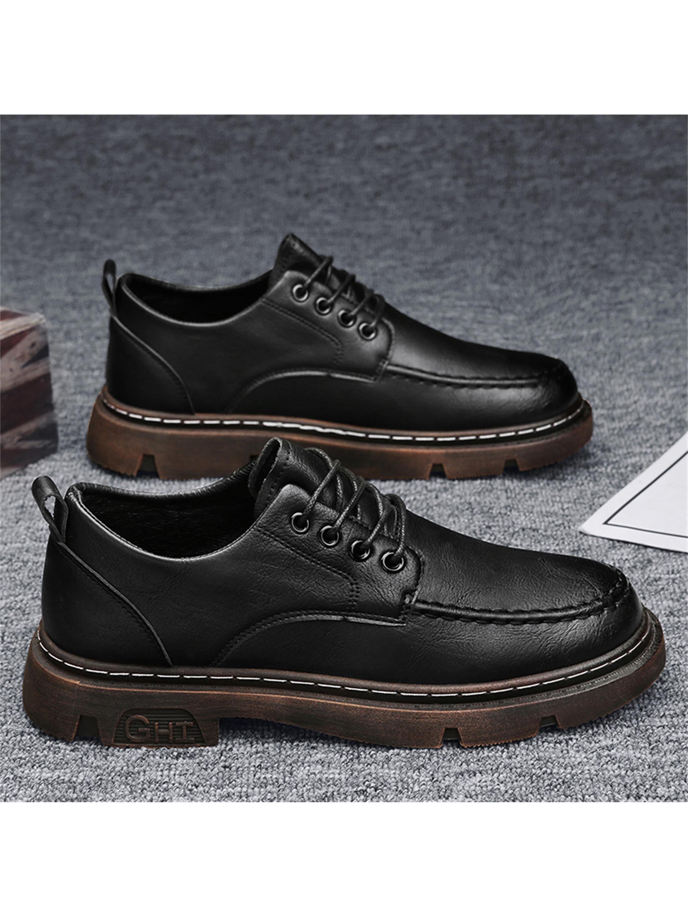 Men Lace-up Front Oxford Shoes, Business Office Dress Shoes