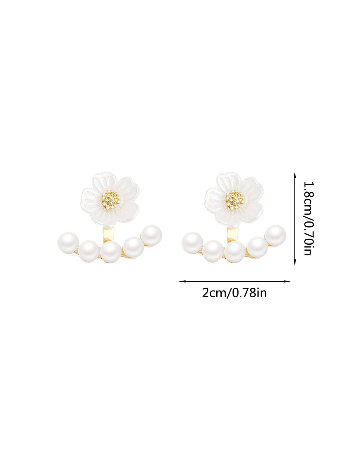 1pair Fashionable Rhinestone & Pearl Pendant Earrings For Women, Stylish Jewelry Accessories