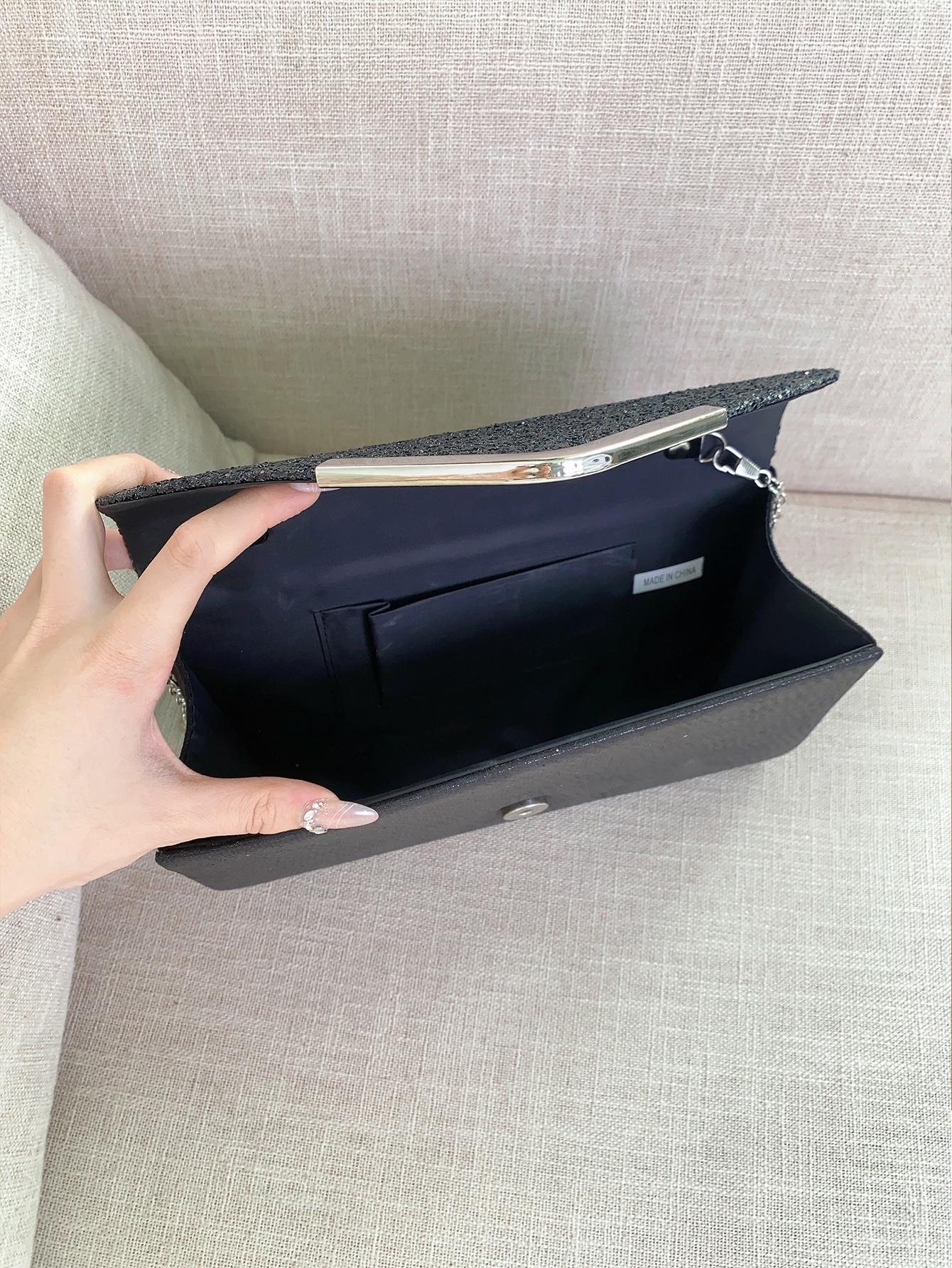 Shiny Evening Clutch, Elegant Fashion Envelope Bag, Ladies' Wedding Handbag For Party And Dancing