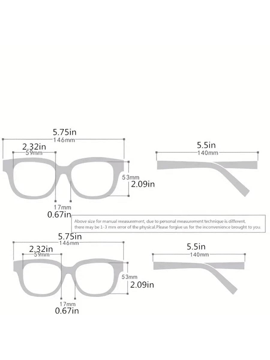 Fashionable Ladies' & Men's Sunglasses With Gradient Lenses For Casual Outfit, Hollow Out Design Earrings Glasses