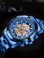 One piece business sports waterproof sports luminous men's quartz watch