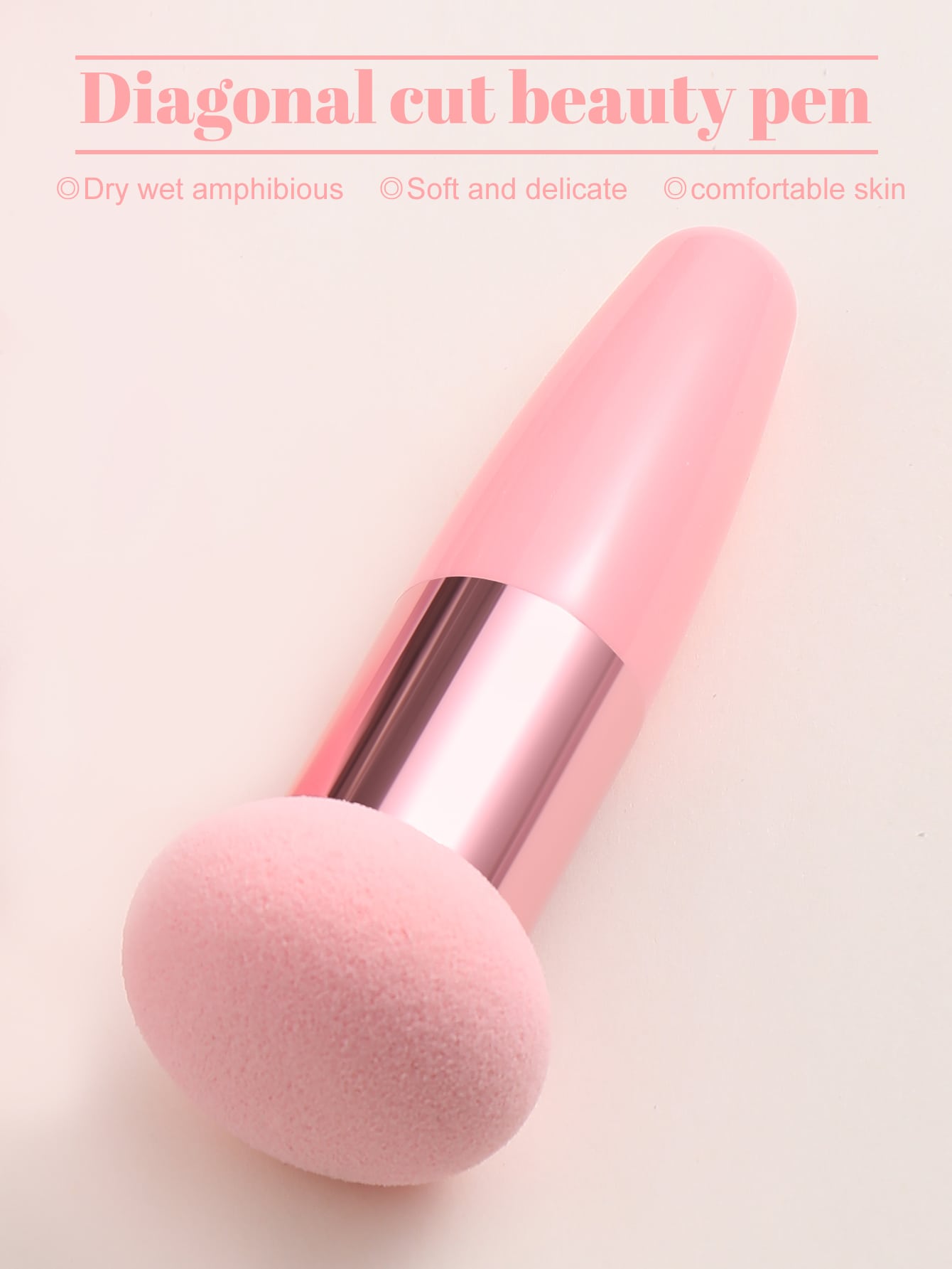 1pc Foundation Makeup Sponge Blender With Handle, Multifunctional Beauty Mixing Tool Cosmetic Puff Mushroom Cosmetics Egg Puff Make Up Sponge Brush