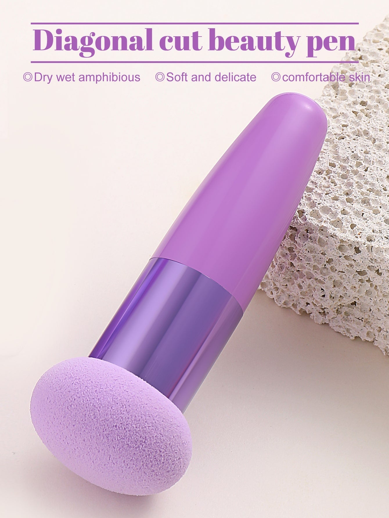 1pc Foundation Makeup Sponge Blender With Handle, Multifunctional Beauty Mixing Tool Cosmetic Puff Mushroom Cosmetics Egg Puff Make Up Sponge Brush