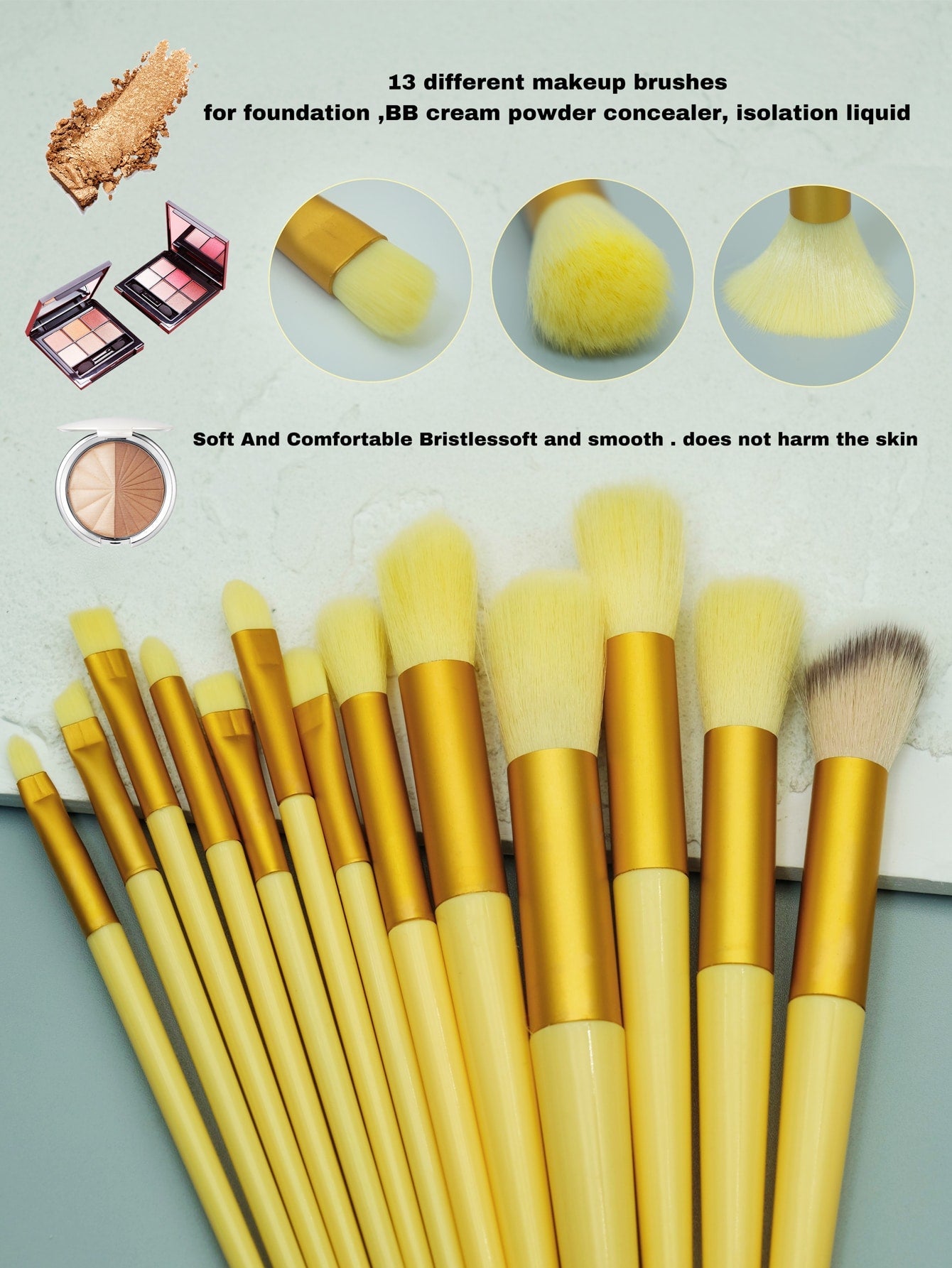 13pcs Portable Makeup Brush Set For Blush, Eyeshadow, Full Range Of Beauty Tools Black Friday