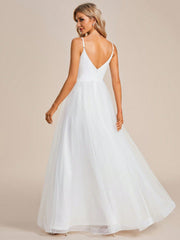 EVER-PRETTY Contrast Lace Cami Wedding Dress Without Veil