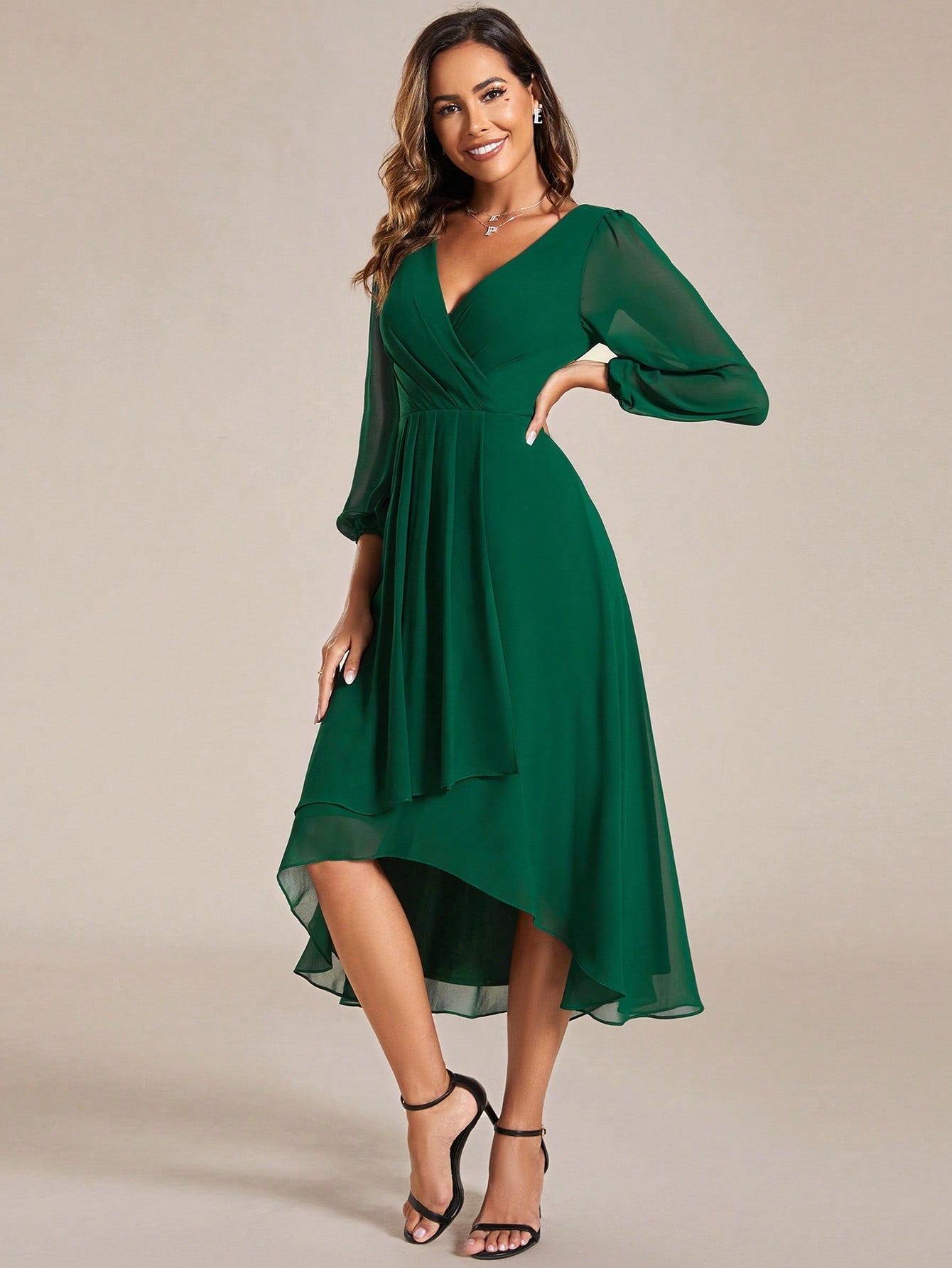 EVER-PRETTY Elegant V-neck Bridesmaid Dress