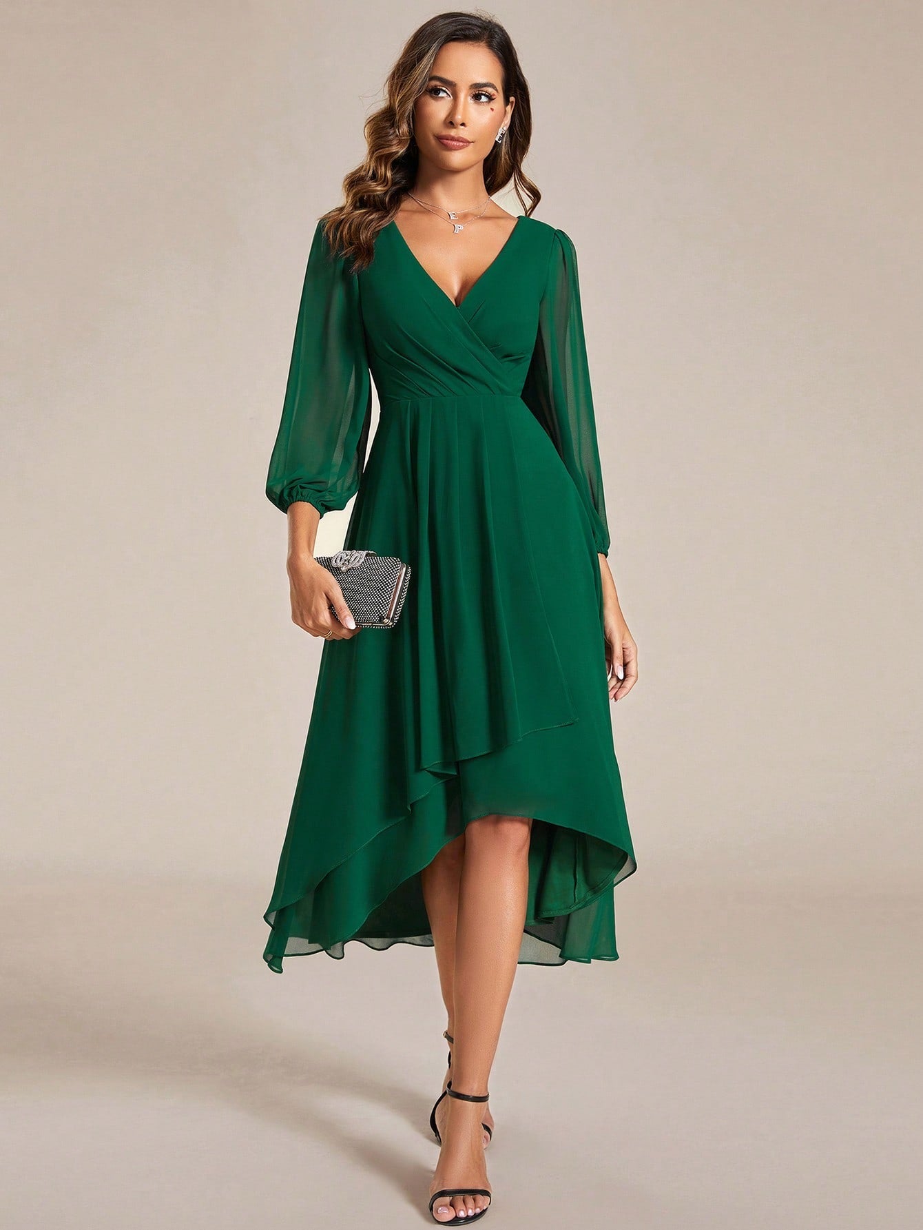 EVER-PRETTY Elegant V-neck Bridesmaid Dress