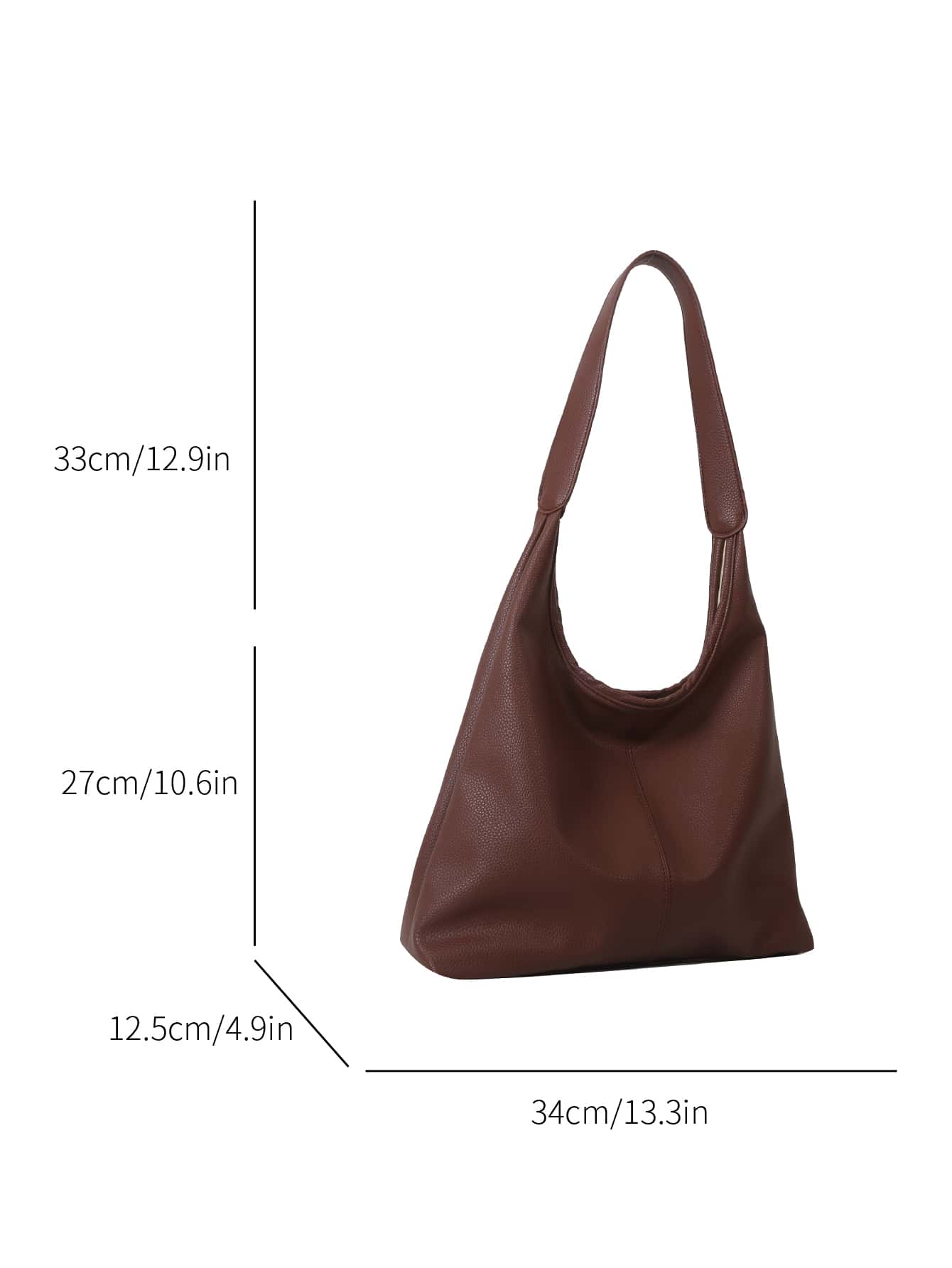 Minimalist Hobo Bag Medium Pu For Teen Girls Women College Students,Rookies & White-collar Workers Perfect for Office,Work ,Business,Commute Best Work Bag for Women