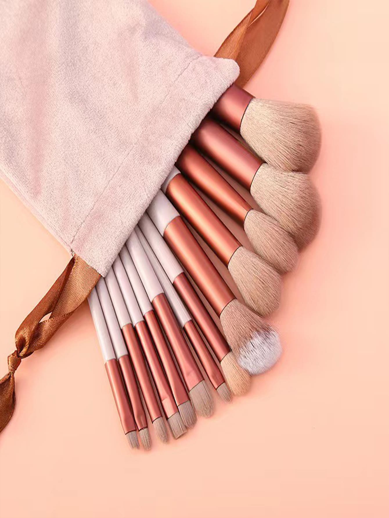 13pcs Violet Makeup Brush Set And Storage Bag Brush Bristles Soft 13 Blush Eyeshadow Concealer Foundation Loose Powder Highlighter Brush Eyebrow Brush Lip Brush Concealer Brush Beginner Makeup Kit Perfect Gift For Valentine'S Day