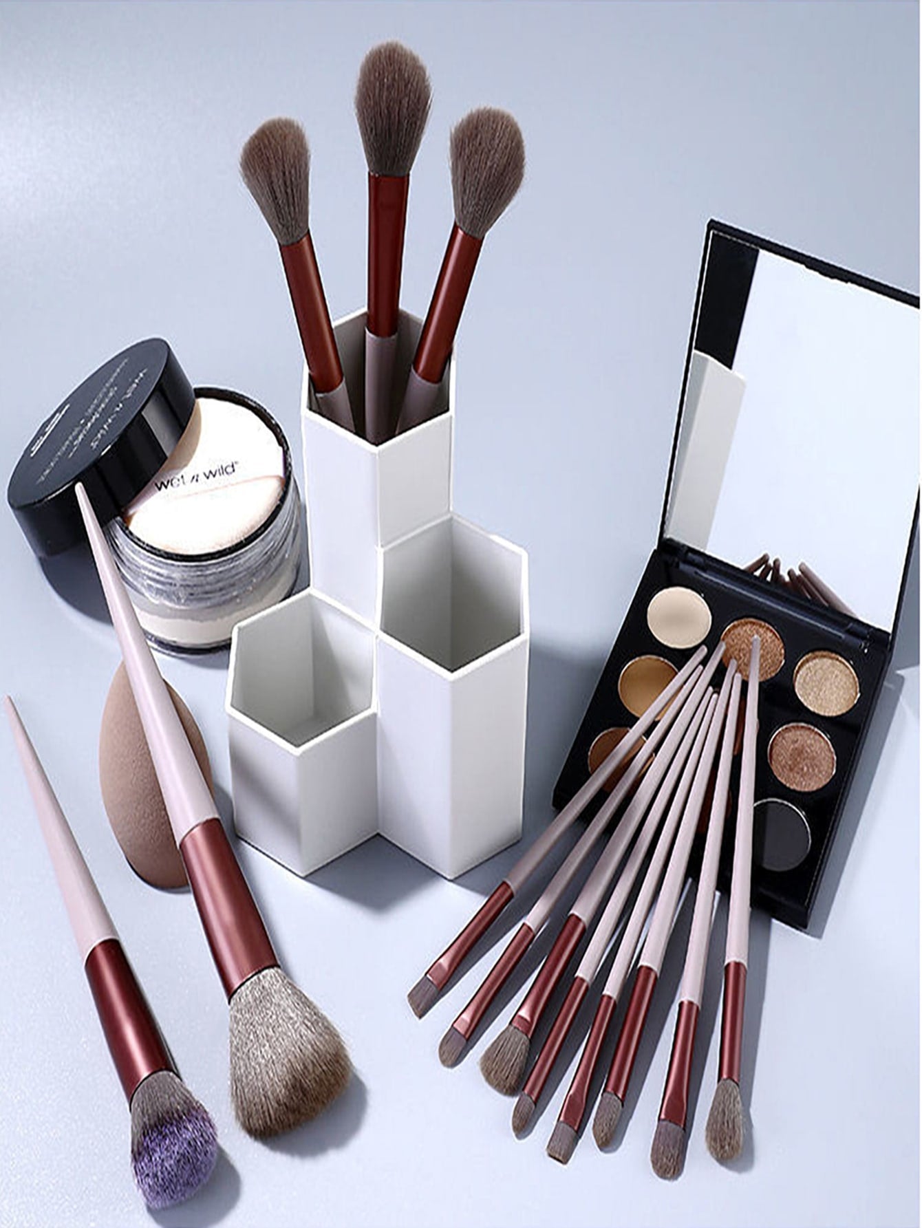 13pcs Violet Makeup Brush Set And Storage Bag Brush Bristles Soft 13 Blush Eyeshadow Concealer Foundation Loose Powder Highlighter Brush Eyebrow Brush Lip Brush Concealer Brush Beginner Makeup Kit Perfect Gift For Valentine'S Day