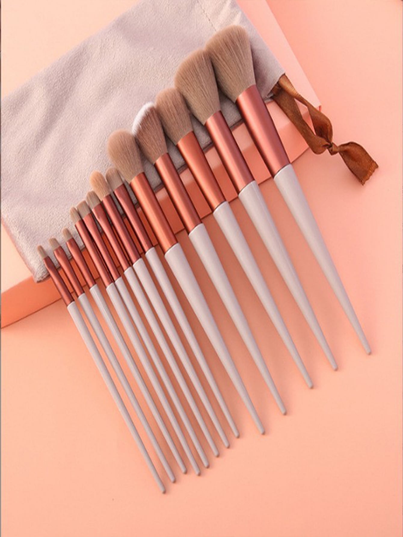 13pcs Violet Makeup Brush Set And Storage Bag Brush Bristles Soft 13 Blush Eyeshadow Concealer Foundation Loose Powder Highlighter Brush Eyebrow Brush Lip Brush Concealer Brush Beginner Makeup Kit Perfect Gift For Valentine'S Day