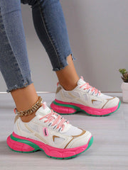 Women's Fashionable And Comfortable Chunky Sneakers For Outdoor Wear