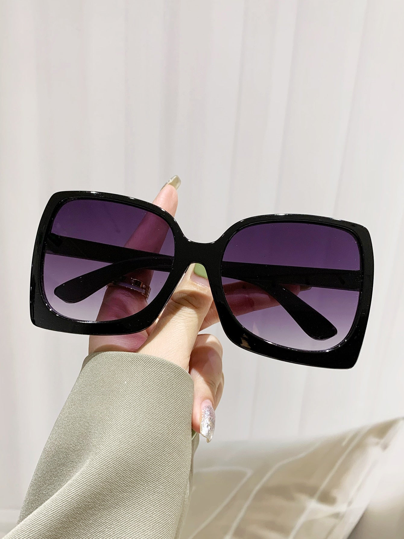 Vintage Irregular Shape Women's Oversized Sunglasses