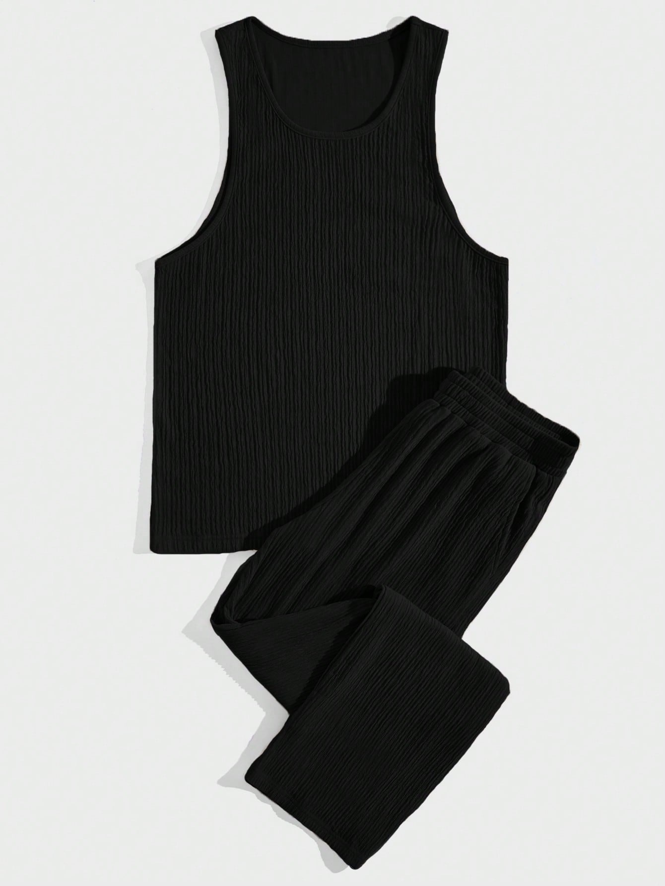 Manfinity Homme Men Solid Tank Top & Pants