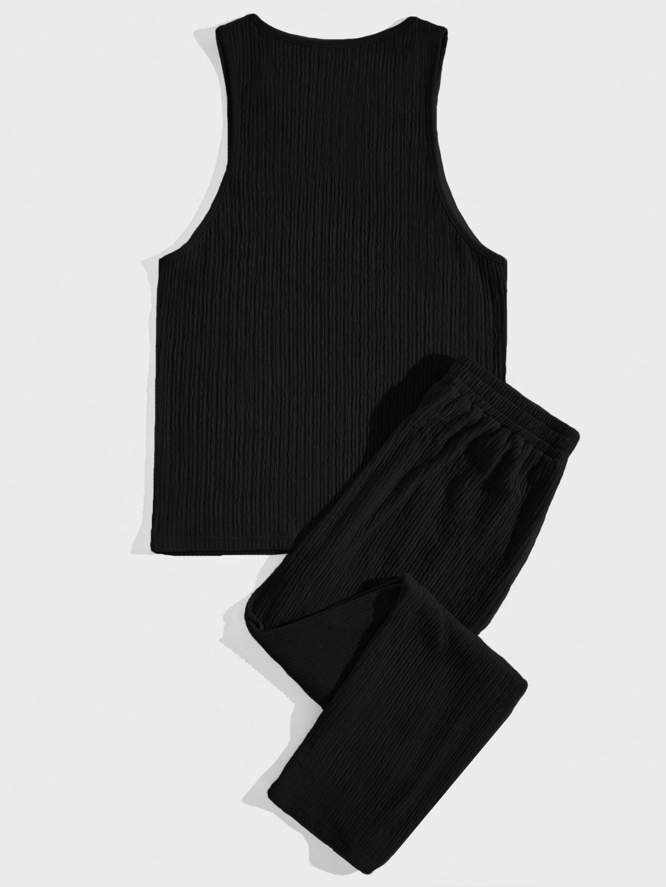 Manfinity Homme Men Solid Tank Top & Pants