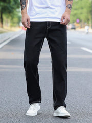 Manfinity Hypemode Men Slant Pocket Straight Leg Jeans