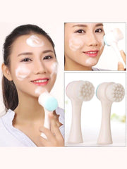 1pc Silicone Facial Cleansing Brush With Soft Bristles For Face Massage