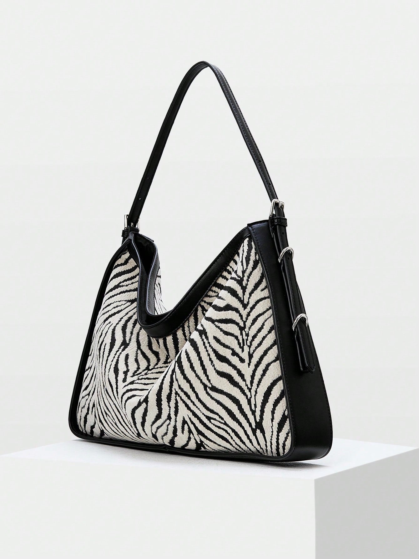 MOTF PREMIUM ZEBRA PRINT HOBO BAG