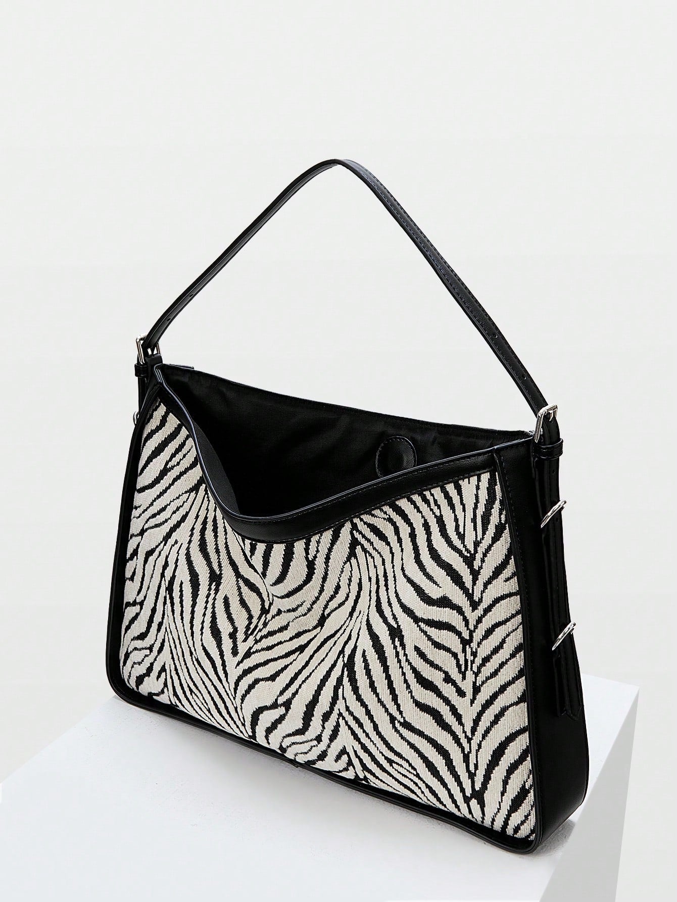 MOTF PREMIUM ZEBRA PRINT HOBO BAG