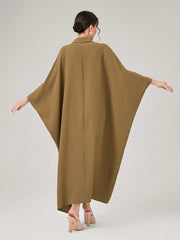 Najma Lapel Neck Batwing Sleeve Kaftan