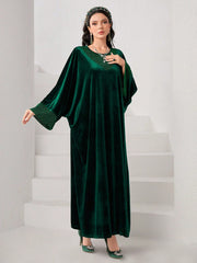 Najma Contrast Trim Batwing Sleeve Kaftan