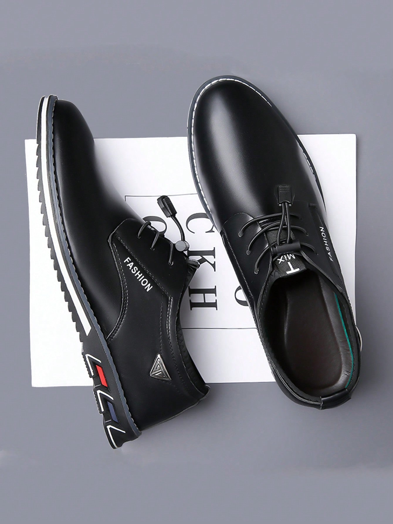 British Style All-matched Fashionable Men's Pu Leather Shoes Plus Size Casual Men's Shoes